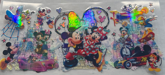 uvdtf  transfer wrap holo Mickey Mouse crew