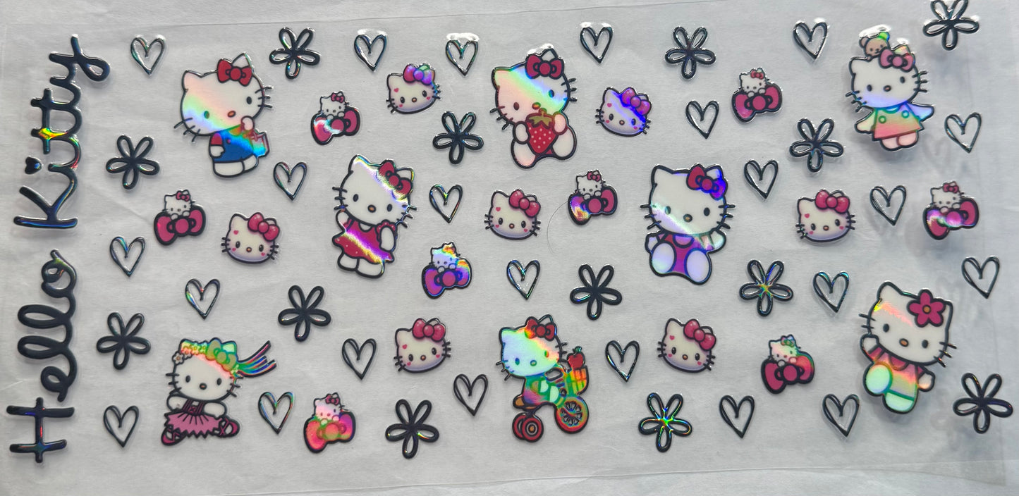 uvdtf  transfer wrap holo hello kitty