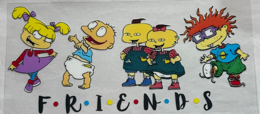 uvdtf  transfer wrap Friends rugrats