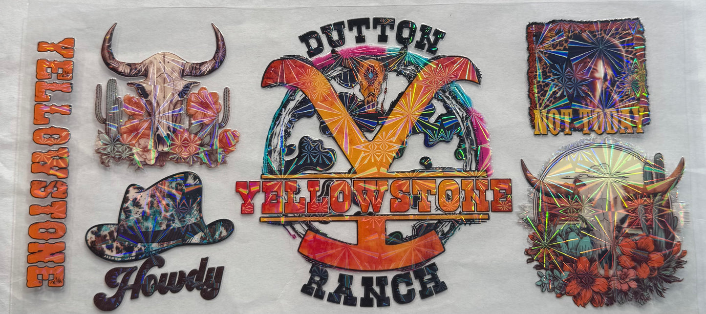 uvdtf  transfer wrap holo Yellowstone