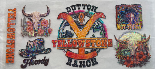 uvdtf  transfer wrap holo Yellowstone