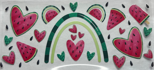 uvdtf  transfer wrap Watermelon rainbow