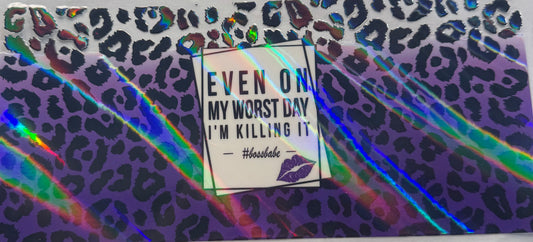 uvdtf  transfer wrap holo cheetah mom life