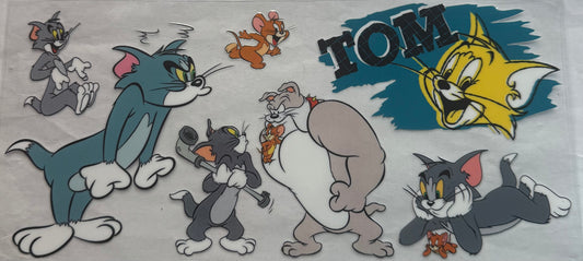 uvdtf  transfer wrap tom and Jerry