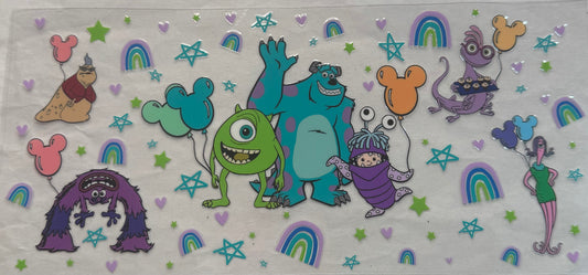 uvdtf  transfer wrap monster inc party