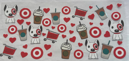 uvdtf  transfer wrap target Starbucks dog drinks