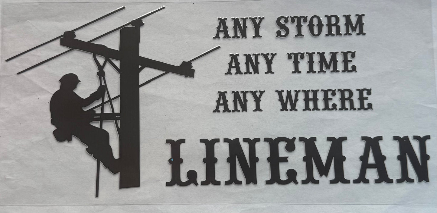 uvdtf  transfer wrap lineman
