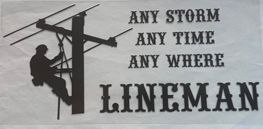uvdtf  transfer wrap lineman