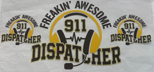 uvdtf  transfer wrap 911 dispatcher