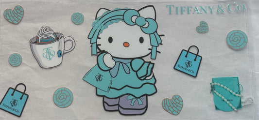 uvdtf  transfer wrap  hello kitty Tiffany and co