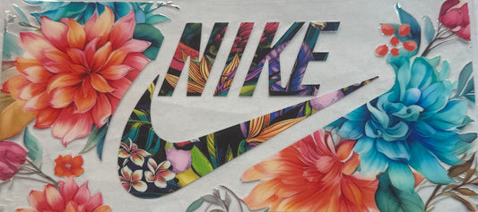 uvdtf  transfer wrap Nike floral