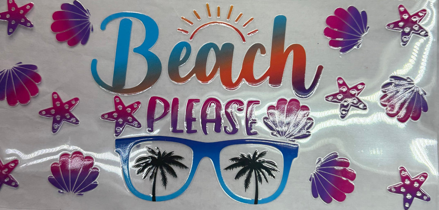 uvdtf  transfer wrap beach please sunglasses