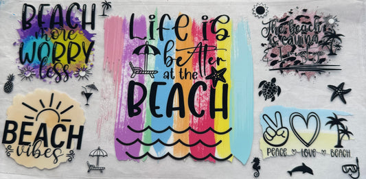 uvdtf  transfer wrap life is better at the beach