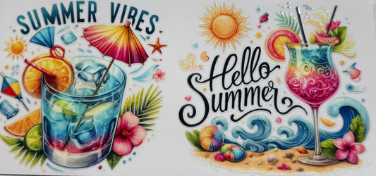 uvdtf  transfer wrap hello summer drinks
