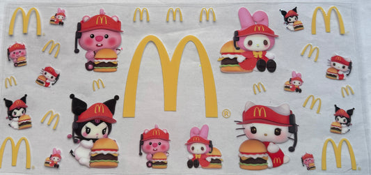 uvdtf  transfer wrap hello kitty McDonald’s