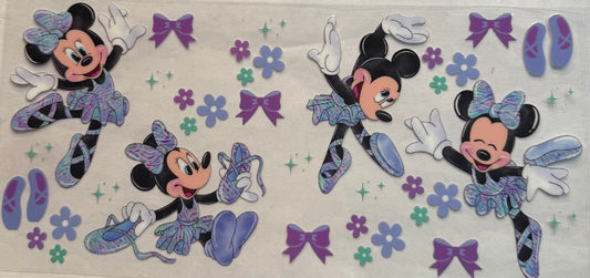 uvdtf  transfer wrap ballerina Minnie Mouse