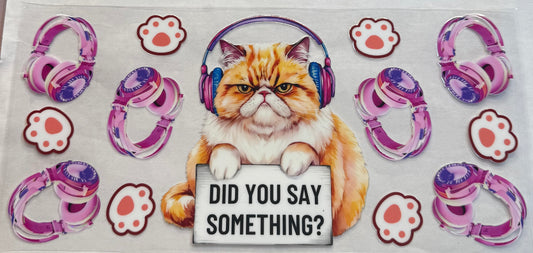uvdtf  transfer wrap cat did you say something music