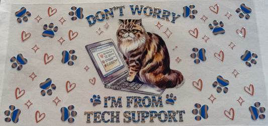 uvdtf  transfer wrap cat from tech support paw print