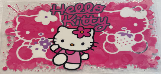 uvdtf  transfer wrap hello kitty pink and white