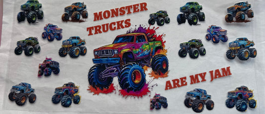 uvdtf  transfer wrap monster trucks are my jam
