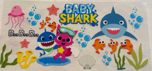 uvdtf  transfer wrap baby  shark