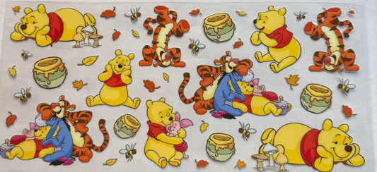 uvdtf  transfer wrap Winnie the Pooh and friends