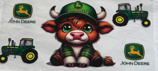 uvdtf  transfer wrap highland cow John deer tractor
