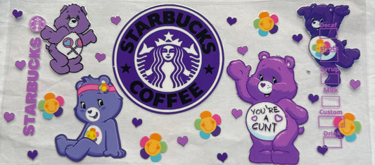 uvdtf  transfer wrap swear bears Starbucks