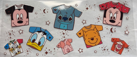 uvdtf  transfer wrap Disney shirts
