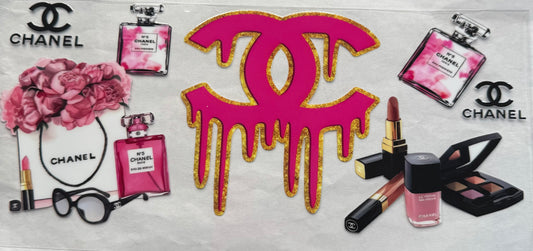 uvdtf  transfer wrap Chanel pink make up