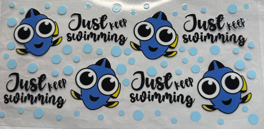 uvdtf  transfer wrap just keep swimming