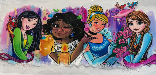 uvdtf  transfer wrap Disney princess
