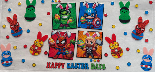 uvdtf  transfer wrap super hero’s Easter