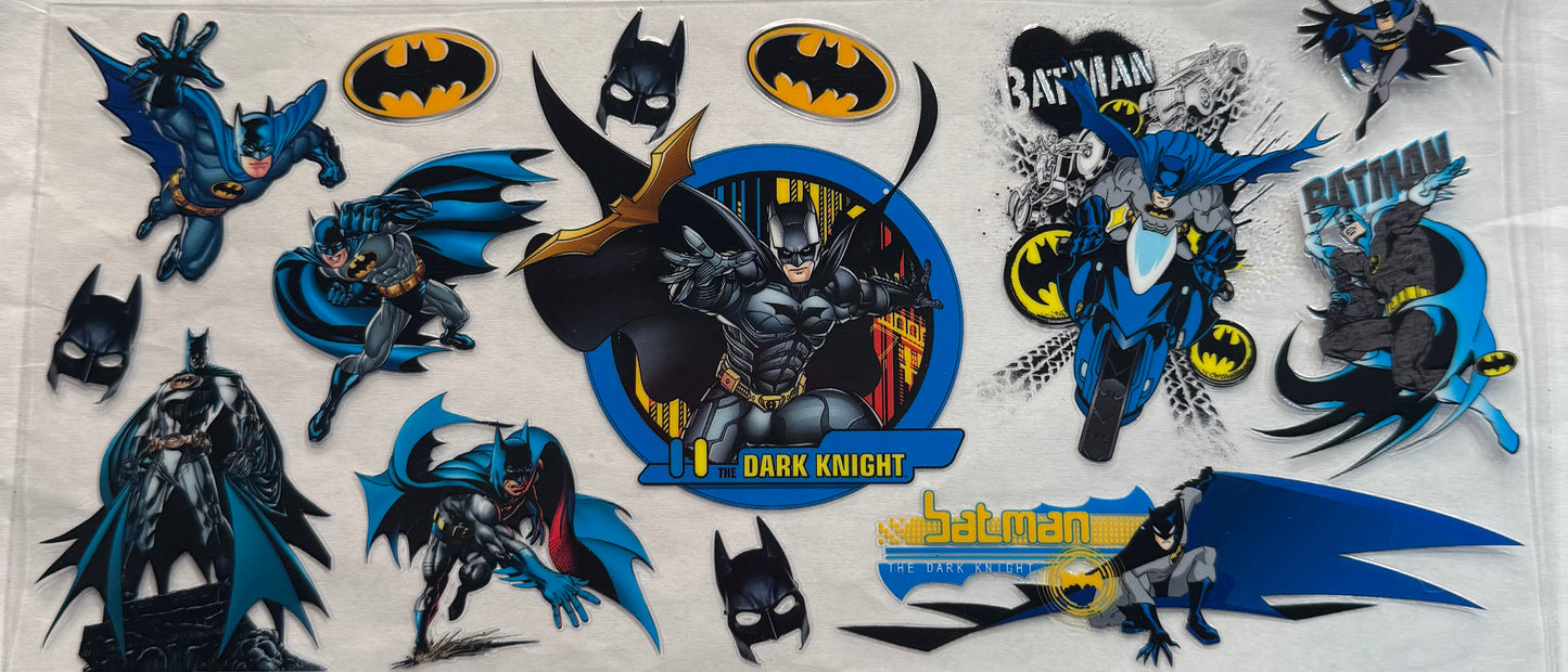 uvdtf  transfer wrap Batman blue