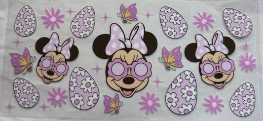 uvdtf  transfer wrap Minnie Mouse Easter eggs