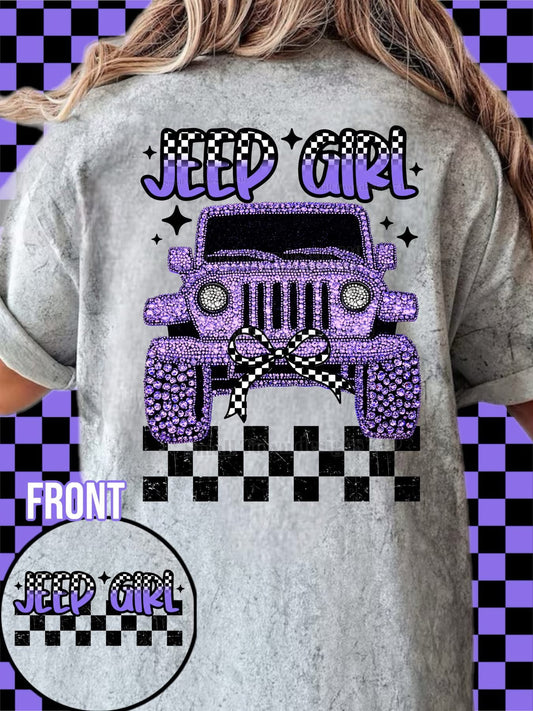 Custom t-shirt jeep girl