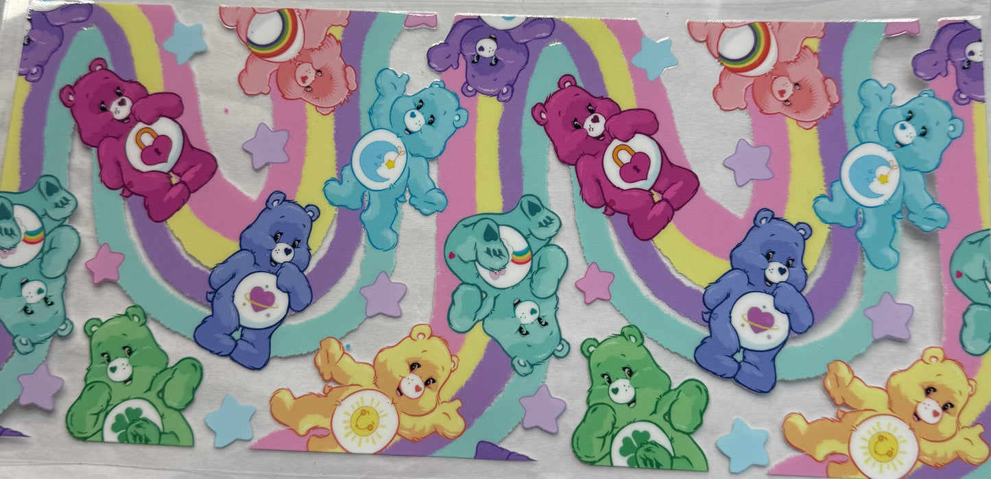 uvdtf  transfer wrap Rainbow Care Bears