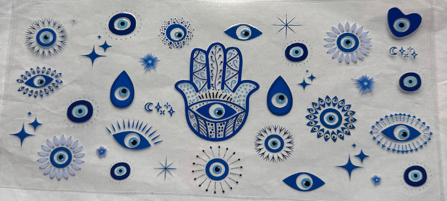 uvdtf  transfer wrap Evil eye