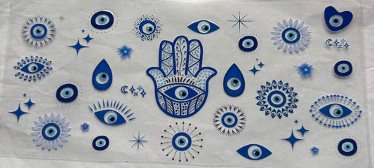 uvdtf  transfer wrap Evil eye