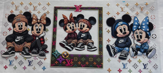 uvdtf  transfer wrap Mickey Mouse, LV Nike