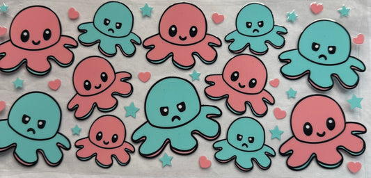 uvdtf  transfer wrap Double sided octopus