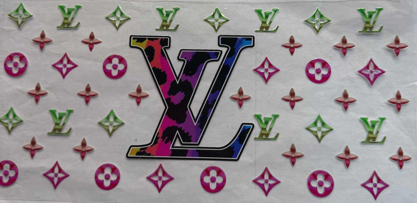 uvdtf  transfer wrap rainbow cheetah LV