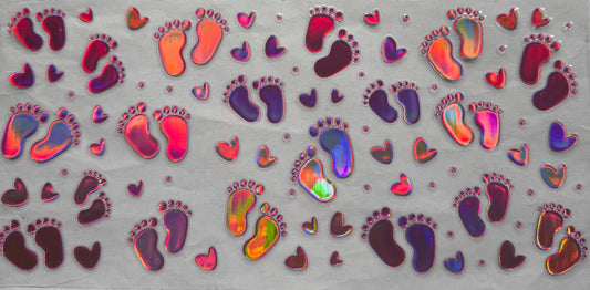 uvdtf  transfer wrap holo baby girl feet