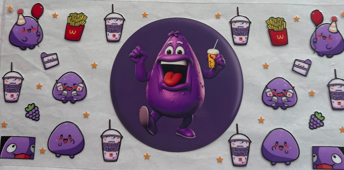 uvdtf  transfer wrap McDonald’s grimace