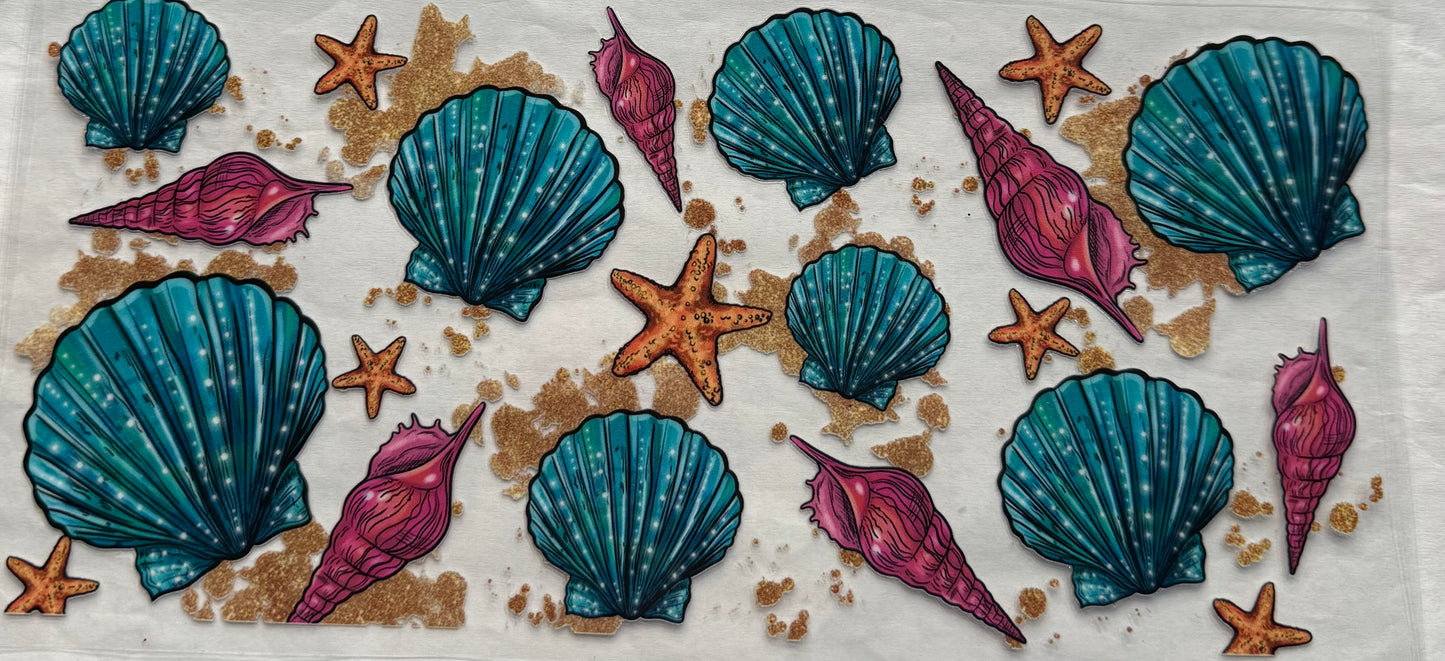 uvdtf  transfer wrap seashells beach summer