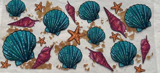 uvdtf  transfer wrap seashells beach summer
