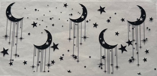 uvdtf  transfer wrap moons and stars