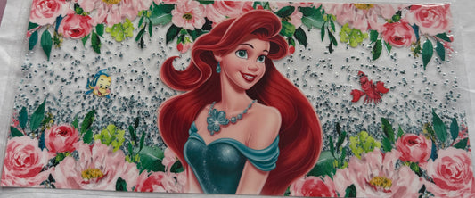 uvdtf  transfer wrap Disney Ariel with floral