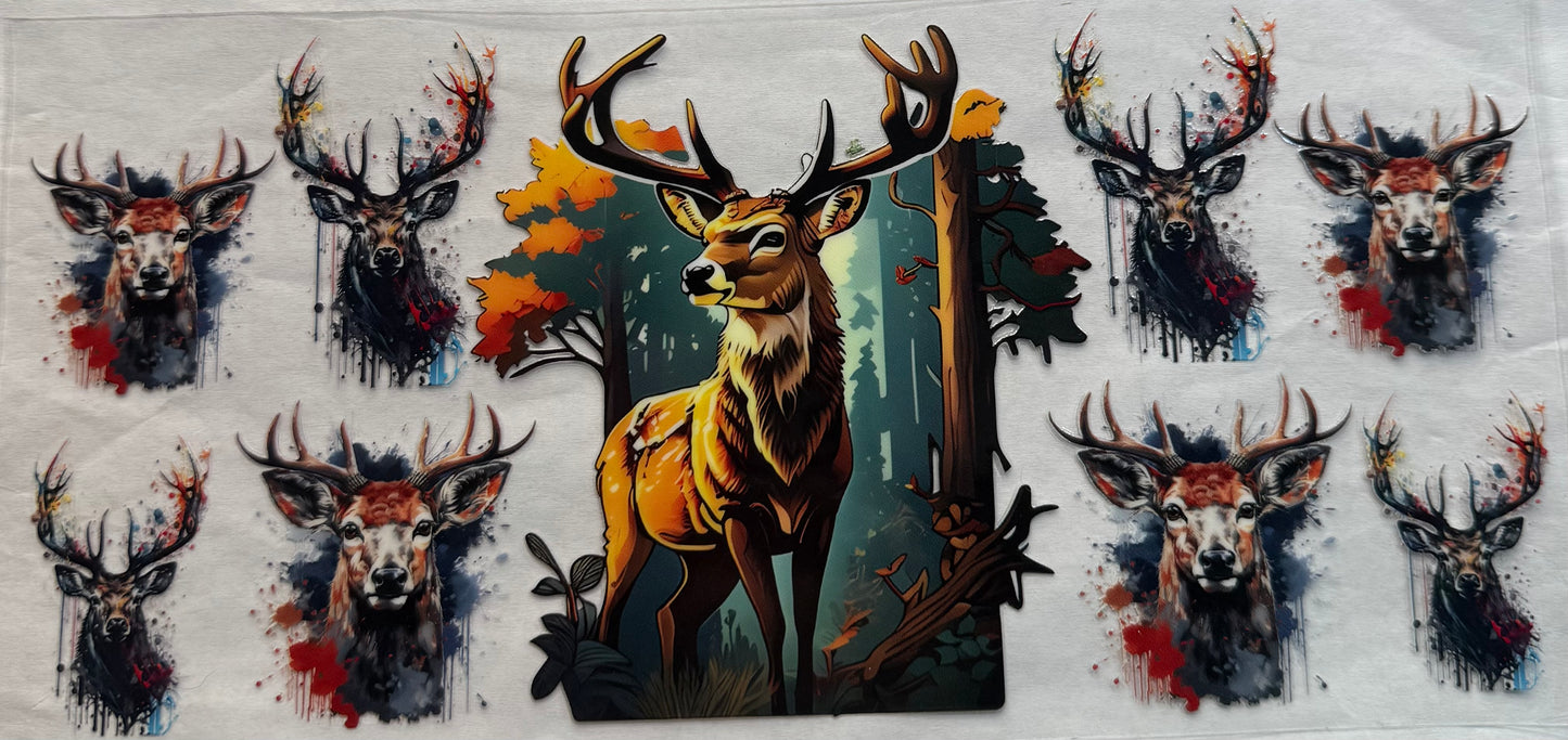 uvdtf  transfer wrap hunting deer