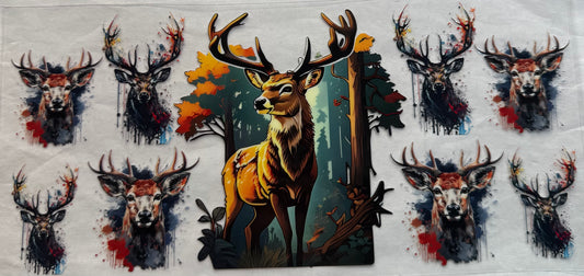 uvdtf  transfer wrap hunting deer